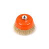 Szczotka doczołowa z nakrętką - drut falowany M14/100 mm / TEGER
