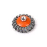 Szczotka tarczowa z nakrętką - drut skręcany M14/100 mm / TEGER