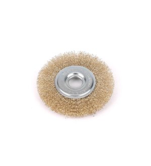Szczotka tarczowa z otworem - drut falowany FI 22/120 mm / TEGER