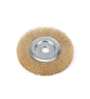 Szczotka tarczowa z otworem - drut falowany FI 22/150 mm / TEGER