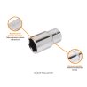Klucz nasadowy 1/2" sześciokątny długi 12 mm, CR-V, Teger
