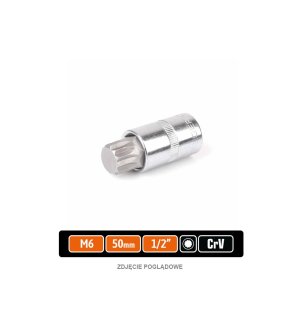 Klucz nasadowy 1/2" z bitem SPLINE M6x55 mm, S2/CR-V, Teger