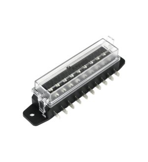 Skrzynka bezpieczników 10-krotna uniwersalna na bezpieczniki płytkowe Expom Kwidzyn eu