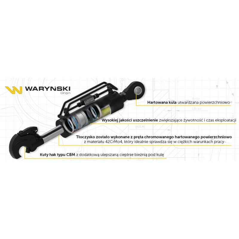 Łącznik Centralny Hydrauliczny MF-3.MF-4 Zetor 3-cyl z zestawem przewodów hydraulicznych  WARYŃSKI