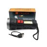 Latarka uniwersalna obudowa z ABS diody LED XPE COB 250 lm z funkcją warsztatową ładowana USB Teger