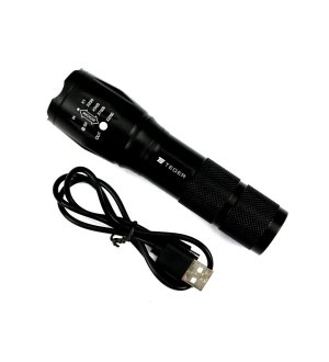 Latarka uniwersalna ładowana USB z funkcją POWER BANK 2200mAh XPS 300 lm Teger