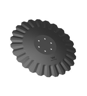 Talerz, tłoczony fi 560 mocowanie 6/120 grubość 5 mm stal borowa, Waryński