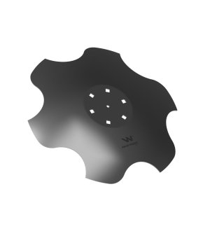 Talerz, skrajny lewy fi 510 mocowanie 6/120 grubość 3,5 mm stal borowa, Waryński