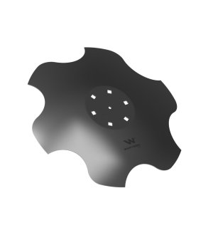 Talerz, skrajny prawy fi 510 mocowanie 6/120 grubość 3,5 mm stal borowa, Waryński