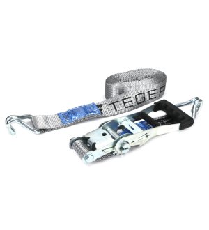 Pas transportowy 5T 6m komplet z napinaczem z gumową okładziną 230mm z atestem TEGER