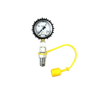 Zestaw pomiarowy ciśnienia hydrauliki z manometrem 160 bar wtyczka EURO Waryński