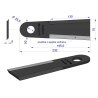 Nóż przystawki do kukurydzy napawany 232x70-51x6 otwór 25.5mm zastosowanie Capello WARYŃSKI
