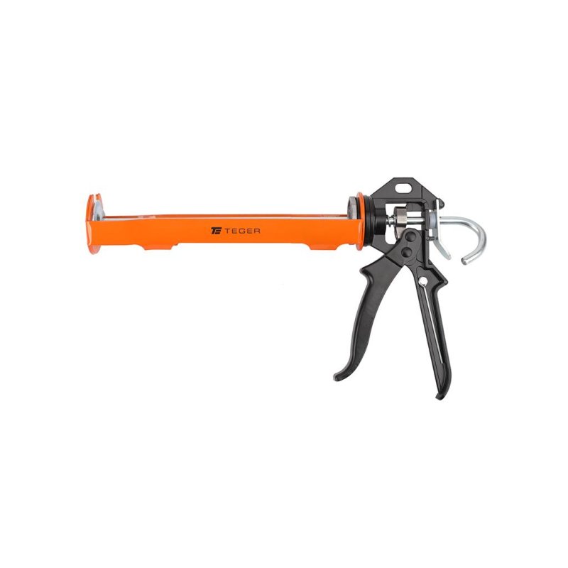 Wyciskacz do mas silikonowych 245 mm - z blokadą wypływu masy / TEGER