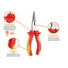 Szczypce wydłużone  - proste izolowane VDE 160 mm / TEGER