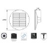 Solarna okrągła lampa. oprawa uliczna LED SOLGUM 20W 2200LM 4000K IP65