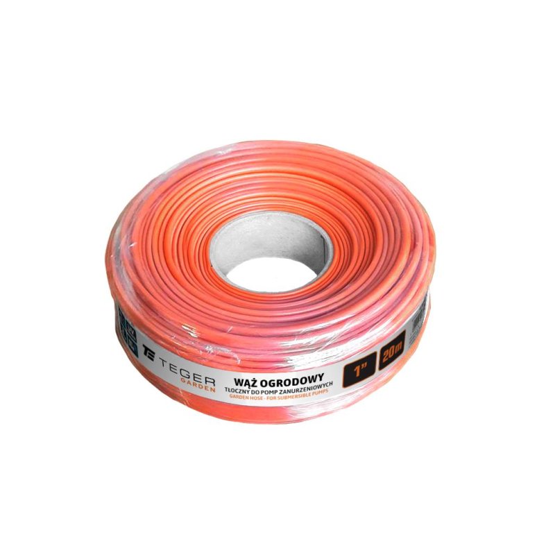 Wąż ogrodowy - tłoczny do pomp zanurzeniowych FI 1". 20m / TEGER