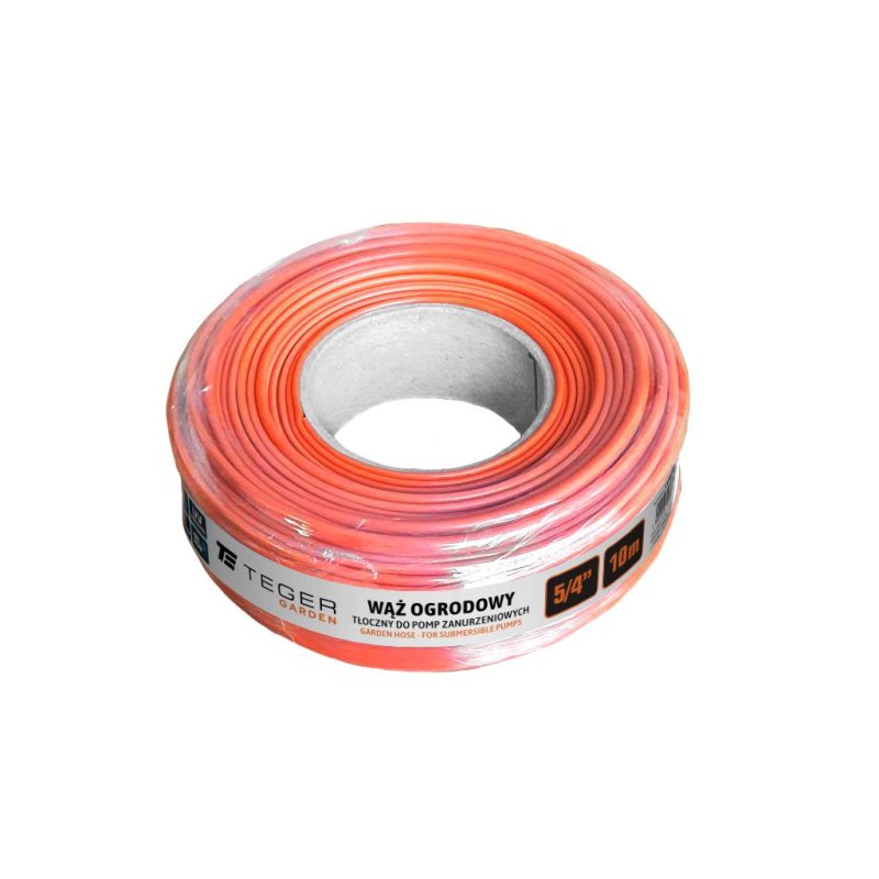 Wąż ogrodowy - tłoczny do pomp zanurzeniowych FI 5/4". 10m / TEGER