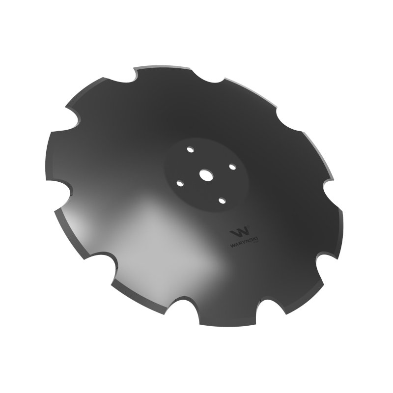 Talerz uzębiony Z-10 fi 560 mocowanie 4/115 grubość 4.5 mm zastosowanie Mandam Waryński