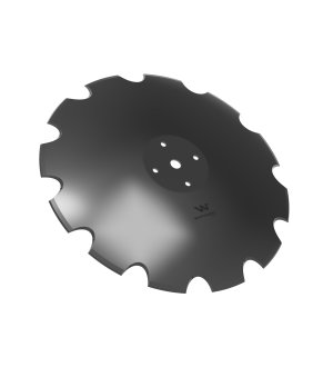 Talerz uzębiony Z-12 fi 610 mocowanie 4/115 grubość 5 mm zastosowanie Mandam Waryński