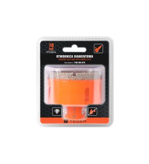 Otwornica diamentowa z uchwytem M14/70 mm / TEGER