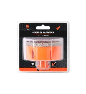 Otwornica diamentowa z uchwytem M14/85 mm / TEGER