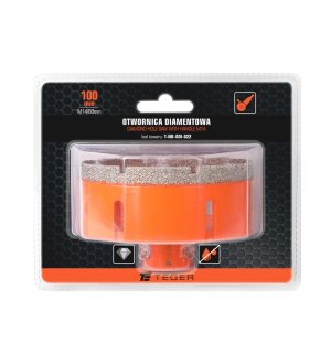 Otwornica diamentowa z uchwytem M14/100 mm / TEGER