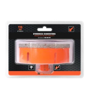 Otwornica diamentowa z uchwytem M14/115 mm / TEGER