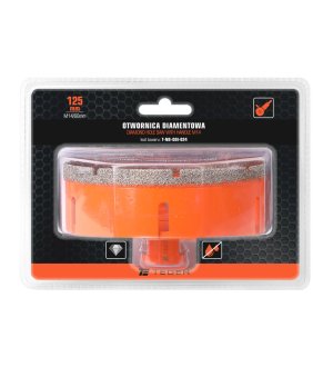 Otwornica diamentowa z uchwytem M14/125 mm / TEGER