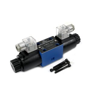 Rozdzielacz (elektrozawór CETOP 3 NG6) 3-pozycyjny 50L suwak "E" (cewki x2) 12V VOIMA