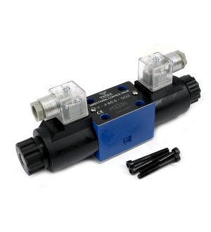 Rozdzielacz (elektrozawór CETOP 3 NG6) 3-pozycyjny 50L suwak "G"  (cewki x2) 12V VOIMA