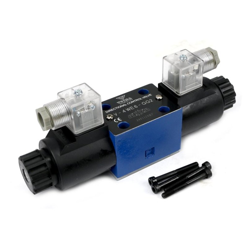 Rozdzielacz (elektrozawór CETOP 3 NG6) 3-pozycyjny 50L suwak "G"  (cewki x2) 12V VOIMA