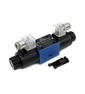 Rozdzielacz (elektrozawór CETOP 3 NG6) 3-pozycyjny 50L suwak "H" (cewki x2) 12V VOIMA