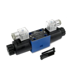 Rozdzielacz (elektrozawór CETOP 3 NG6) 3-pozycyjny 50L suwak "H" (cewki x2) 24V VOIMA