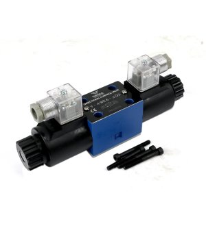 Rozdzielacz (elektrozawór CETOP 3 NG6) 3-pozycyjny 50L suwak "J"  (cewki x2) 12V VOIMA