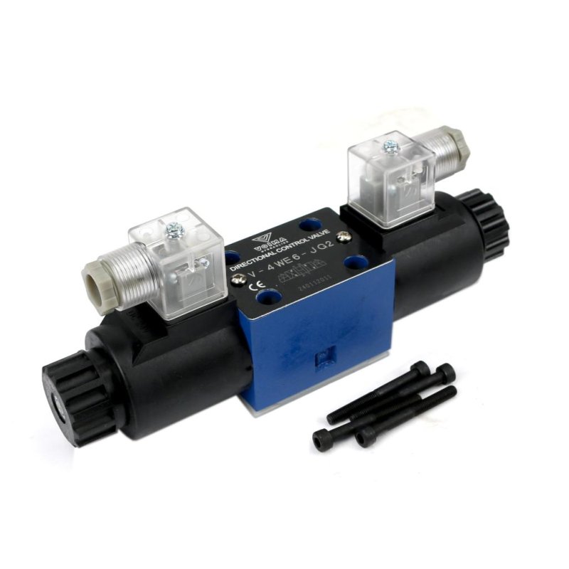 Rozdzielacz (elektrozawór CETOP 3 NG6) 3-pozycyjny 50L suwak "J"  (cewki x2) 24V VOIMA