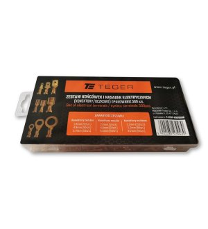 Zestaw końcówek i nasadek elektrycznych konektory / oczkowe TEGER (sprzedawane po 580szt.)