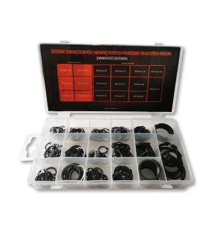 Zestaw zewnętrznych i wewnętrznych pierścieni segera TEGER (sprzedawane po 225szt.)