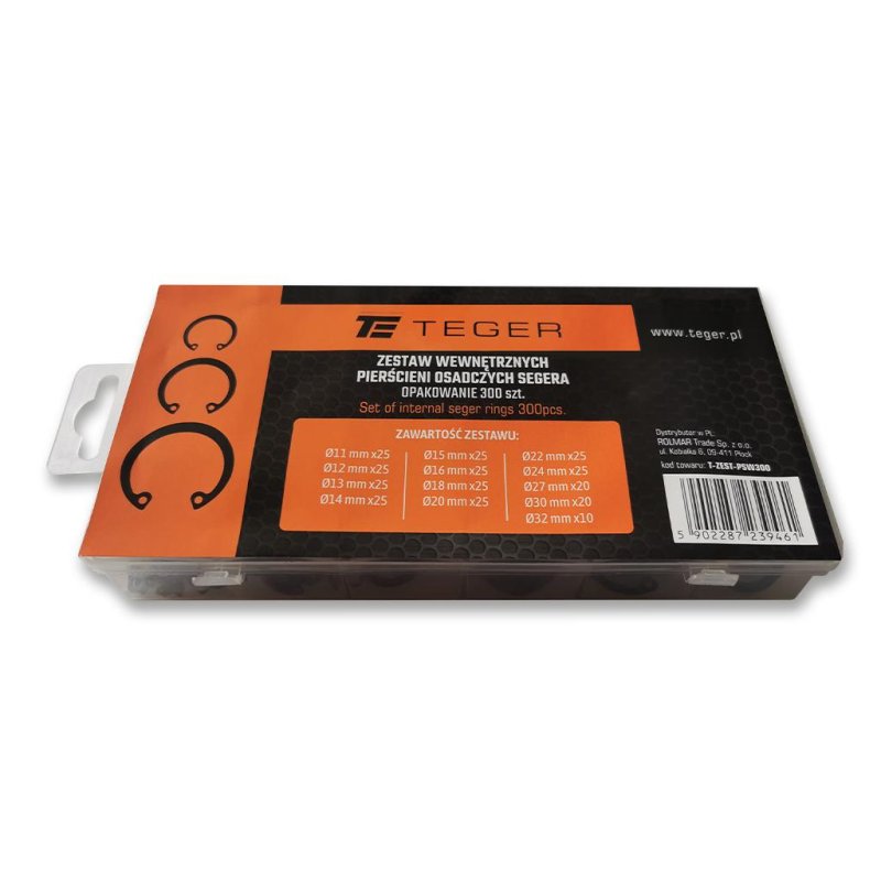 Zestaw wewnętrznych pierścieni segera TEGER (sprzedawane po 300szt.)