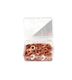 Podkładka. uszczelka miedziana 6x12x1 TEGER ( sprzedawane po 100 )