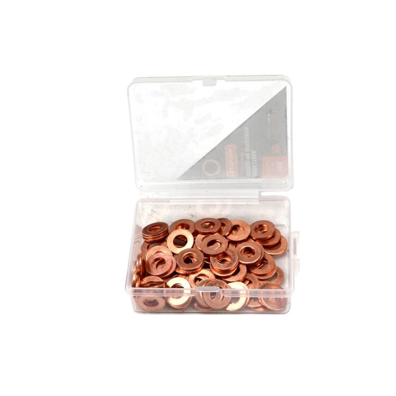 Podkładka. uszczelka miedziana 6x12x1 TEGER ( sprzedawane po 100 )