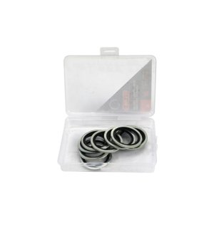 Podkładka metalowo gumowa z prowadzeniem BSP 1" TEGER ( sprzedawane po 10 )