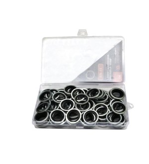 Podkładka metalowo gumowa z prowadzeniem BSP 1/2" TEGER ( sprzedawane po 100 )