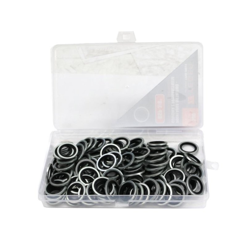 Podkładka metalowo gumowa z prowadzeniem BSP 3/8" TEGER (sprzedawane po 100 )