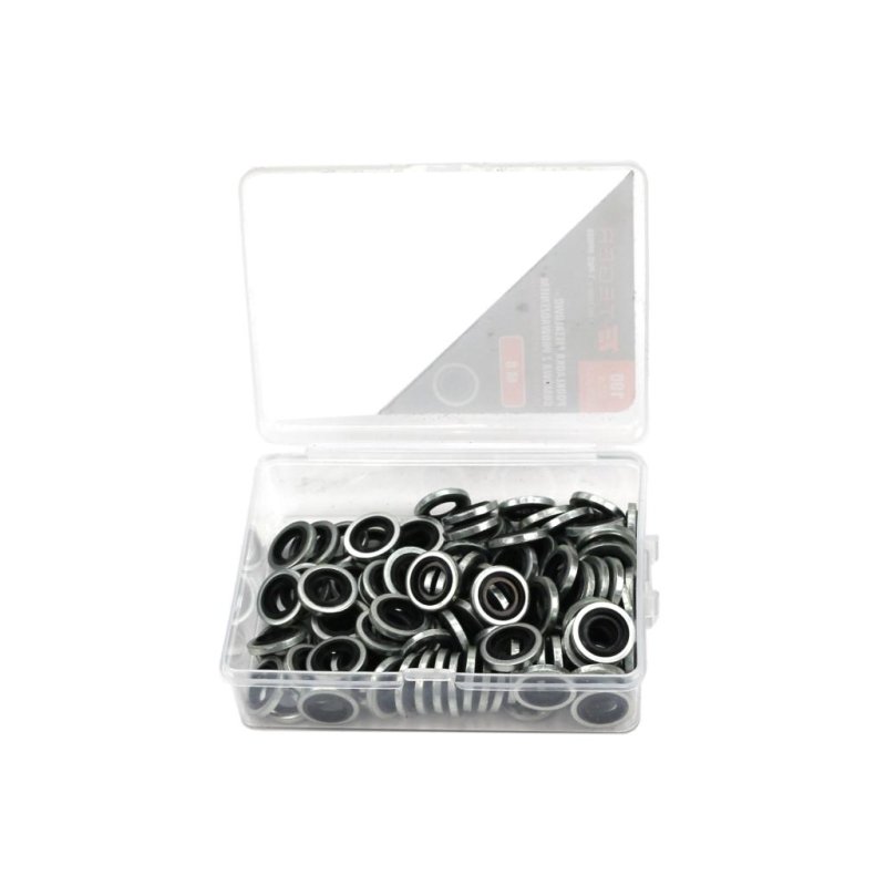 Podkładka metalowo gumowa z prowadzeniem M8 TEGER ( sprzedawane po 100 )