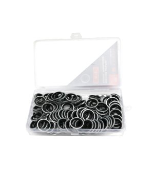 Podkładka metalowo gumowa z prowadzeniem M18 TEGER ( sprzedawane po 100 )