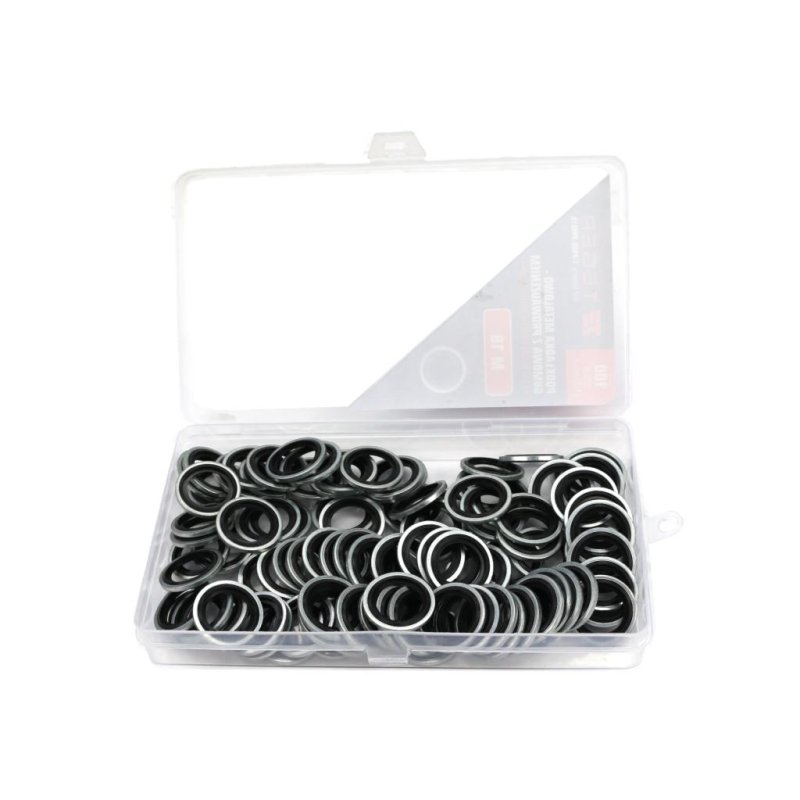 Podkładka metalowo gumowa z prowadzeniem M18 TEGER ( sprzedawane po 100 )