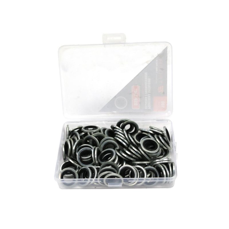 Podkładka metalowo gumowa z prowadzeniem BSP 1/4" TEGER ( sprzedawane po 100 )