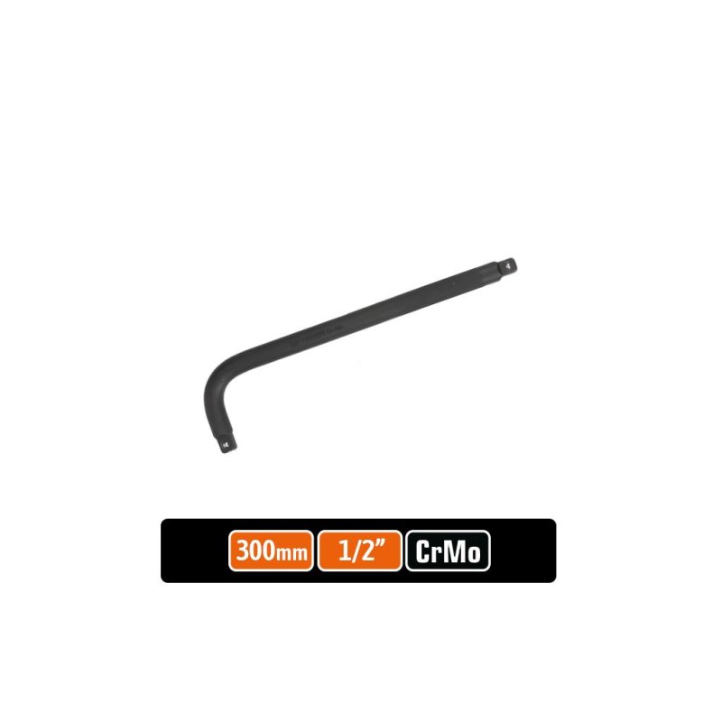 Pokrętło do nasadek TYP L 1/2" 300 mm, Cr-Mo - kute, Teger
