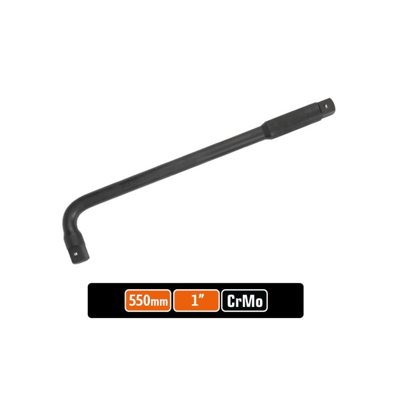 Pokrętło do nasadek TYP L 1" 550 mm, Cr-Mo - kute, Teger