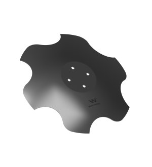 Talerz, skrajny prawy fi 510 mocowanie 4/98 grubość 4 mm stal borowa, Waryński